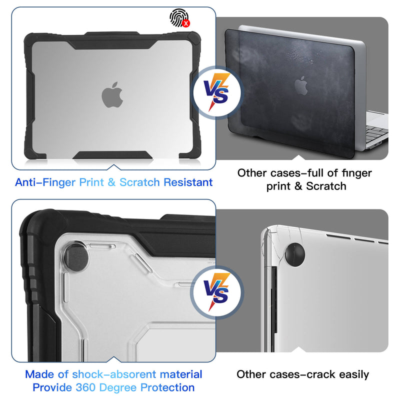 TechProtectus Hinge Protection Light Rugged MacBook Case & Keyboard Cover (Clear)