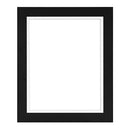 MCS Framatic Modern Frame with 8 x 10" Glass and 8 x 10" Skinny Mat (Black)
