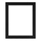 MCS Framatic Modern Frame with 8 x 10" Glass and 8 x 10" Skinny Mat (Black)