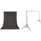 Impact Background Kit with 10 x 12' Solid Dark Gray Muslin Backdrop