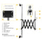 Impact Wall Mount Scissor Boom