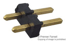 SAMTEC TLW-102-05-G-S Pin Header, Single, Board-to-Board, 2.54 mm, 1 Rows, 2 Contacts, Through Hole, TLW