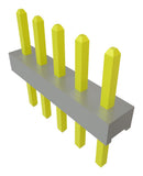 SAMTEC TMM-105-01-G-S Pin Header, Single, Board-to-Board, 2 mm, 1 Rows, 5 Contacts, Through Hole, TMM