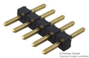 SAMTEC TMM-105-01-G-S Pin Header, Single, Board-to-Board, 2 mm, 1 Rows, 5 Contacts, Through Hole, TMM