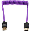 Kondor Blue Gerald Undone MK2 Coiled High-Speed HDMI Cable (12 to 24", Purple)