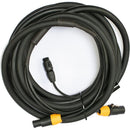 American DJ True 3-Pin IP65-Rated XLR DMXLocking Power Link Combo Cable (25')