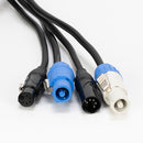 American DJ 5-Pin XLR DMX Locking Power Link Combo Cable (25')