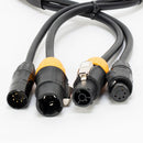 American DJ True 5-Pin DMX Locking Power Link Combo Cable (25')