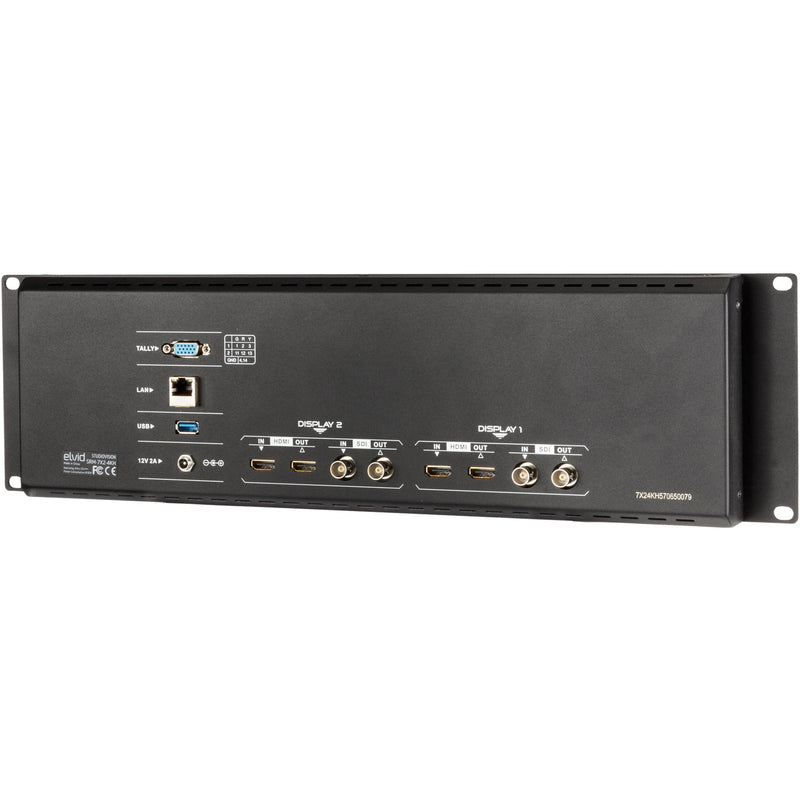 Elvid StudioVision Dual 7" Rackmount Monitor