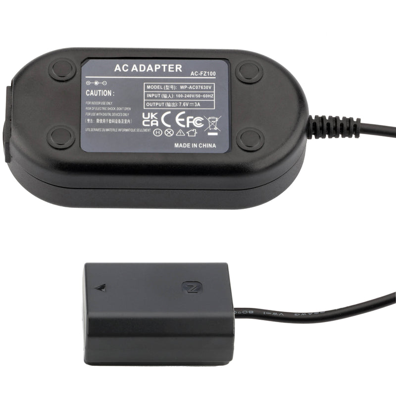 Watson CBA-S2 AC Adapter and DC Coupler Replaces Sony NP-FZ100 Battery