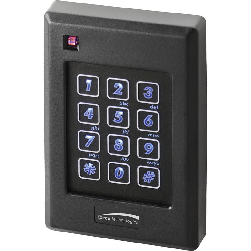 Speco Technologies ACSR64L Single Gang Keypad & Smart Card Reader with Bluetooth