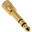 Pearstone AMP-4 Gold-Plated Stereo 3.5mm to 1/4" Headphone Adapter (4-Pack)