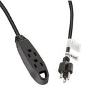 Watson 3-Outlet Power Extension Cord (25', Straight, Black)