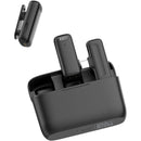 Ulanzi J12 2-Person Wireless Microphone System with USB-C Connector for Mobile Devices (Black)