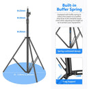Neewer Heavy-Duty Spring-Cushioned Light Stand (9.8')