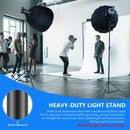 Neewer Heavy-Duty Spring-Cushioned Light Stand (9.8')