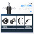 Neewer Wall-Mounting Boom Arm (5.9', 2-Pack, Black)