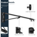 Neewer Wall-Mounting Boom Arm (5.9', 2-Pack, Black)