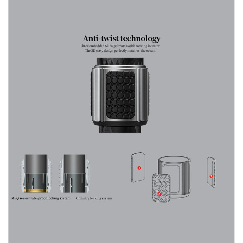 Leofoto MPQ-405C 5-Section Carbon Fiber Monopod with Case