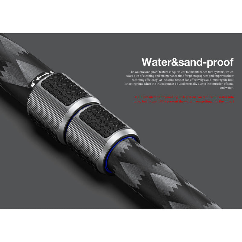 Leofoto MPQ-405C 5-Section Carbon Fiber Monopod with Case