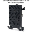 ANDYCINE Multi-Output V-Mount Battery Plate with Adjustable 15mm LWS Rod Bracket