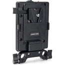 ANDYCINE Multi-Output V-Mount Battery Plate with Adjustable 15mm LWS Rod Bracket
