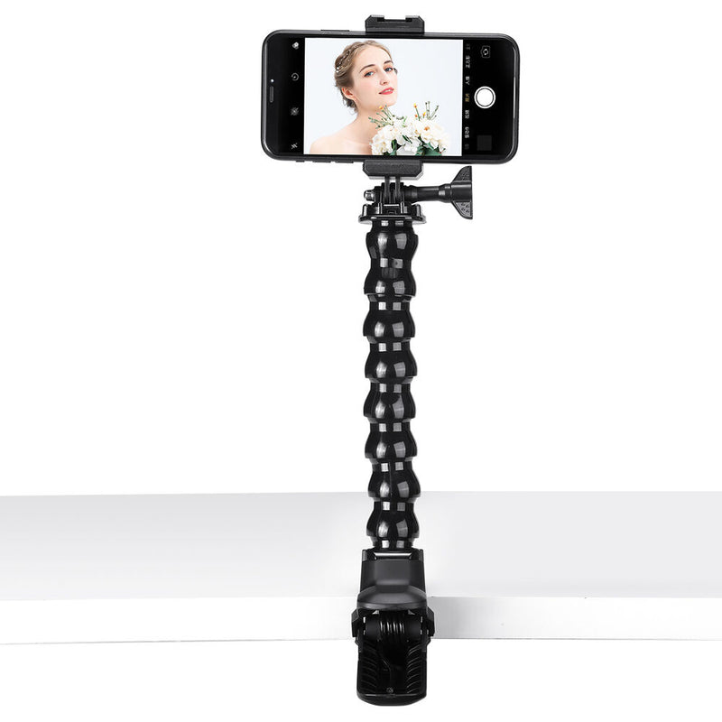 Ulanzi Phone/GoPro Mount with Super Clamp and Adjustable Gooseneck