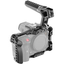 8Sinn Full Camera Cage for Canon EOS R5 C + Black Crow Top Handle