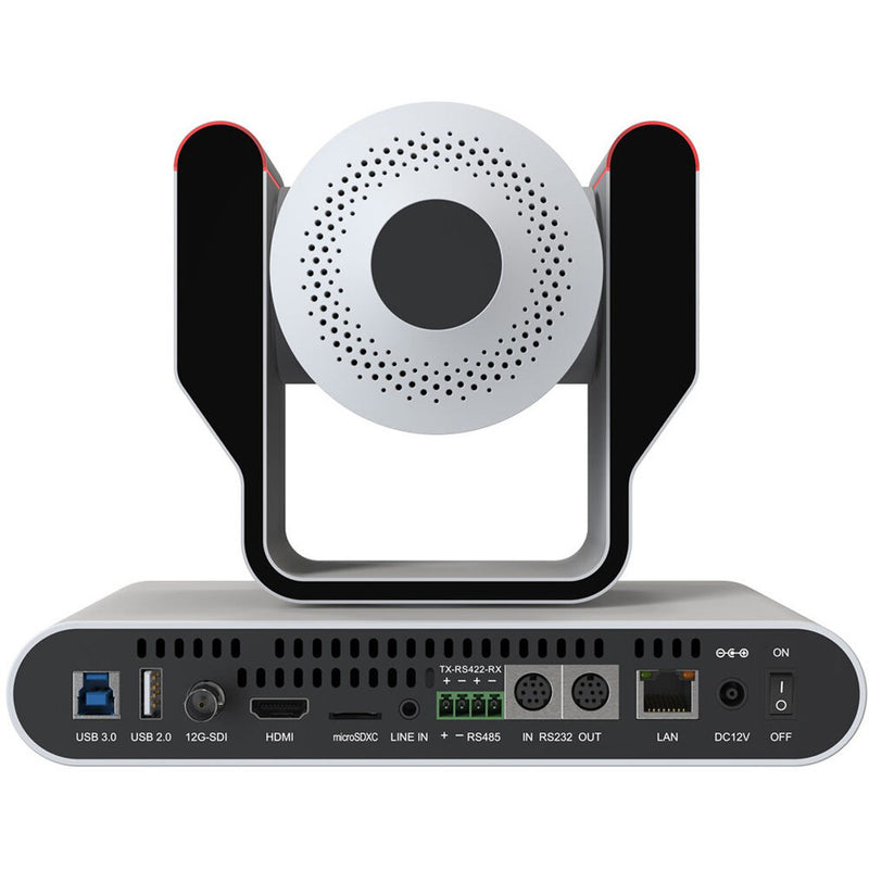 BZBGEAR 4K PTZ Auto-Tracking/Live Streaming Camera with Tally & 12x Zoom (White)
