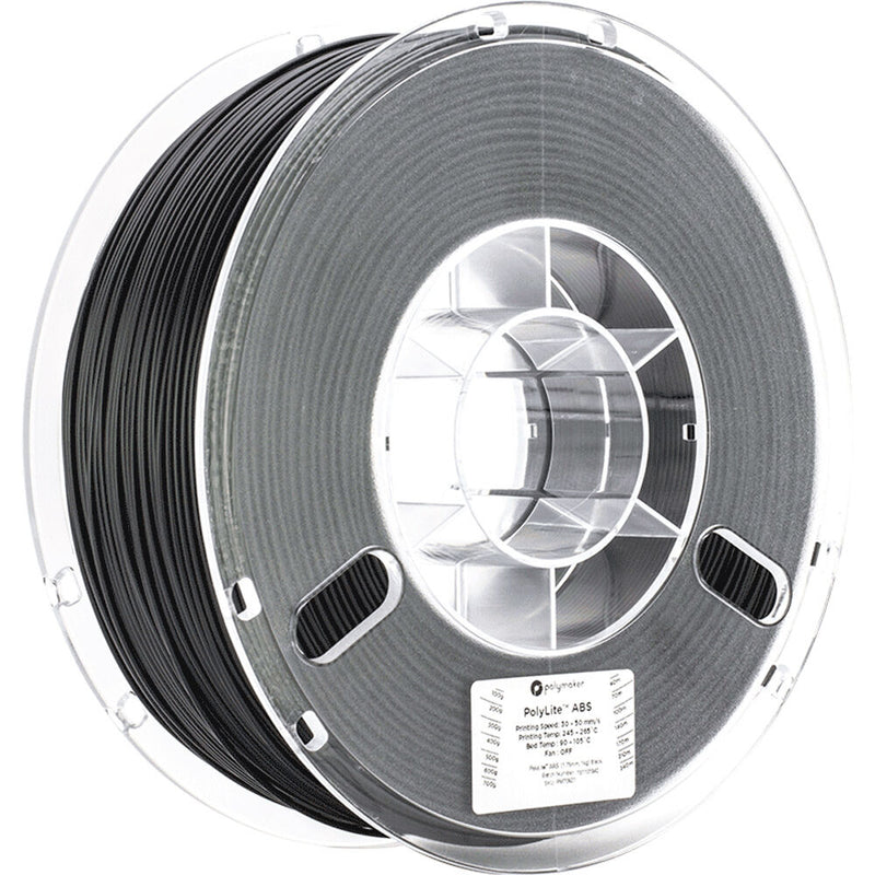 Polymaker PolyLite 1.75mm ABS Filament (1kg, Black)