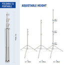 Neewer Stainless Steel Photography Light Stand (9.2')