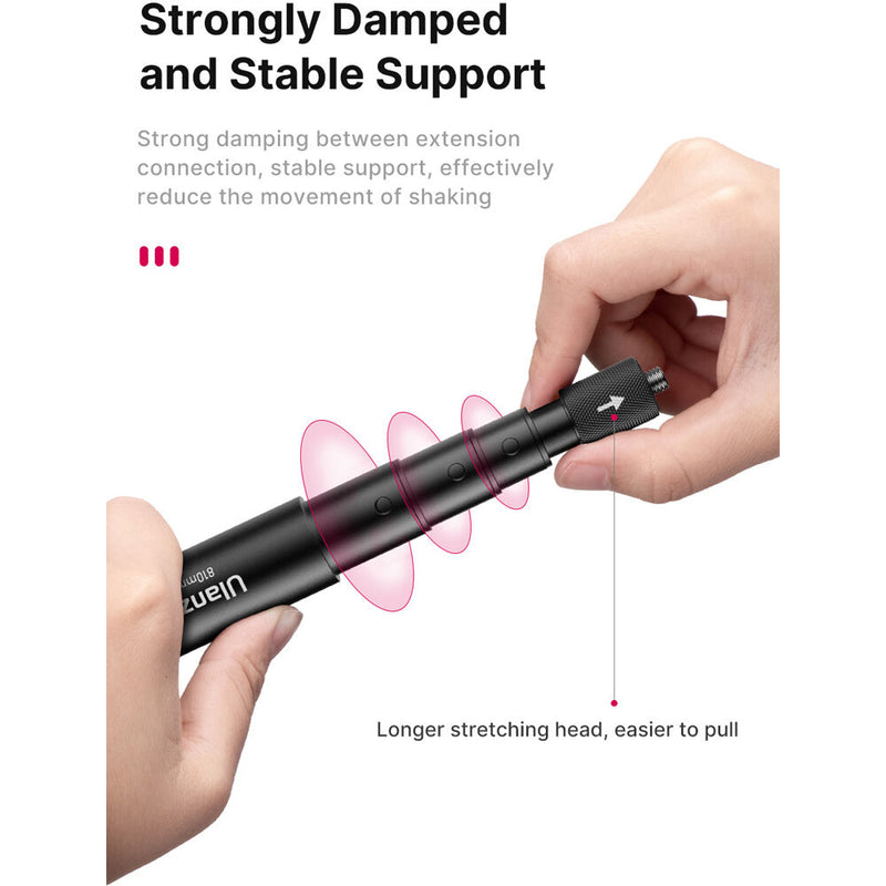 Ulanzi MT-58 Extendable Selfie Stick for Action Cameras (4')