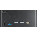 StarTech 2-Port 4K DisplayPort Triple-Monitor KVM Switch with Audio