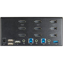StarTech 2-Port 4K DisplayPort Triple-Monitor KVM Switch with Audio