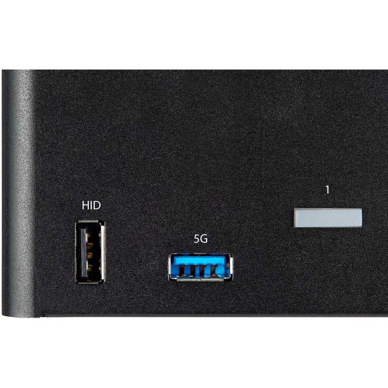 StarTech 2-Port 4K DisplayPort Triple-Monitor KVM Switch with Audio