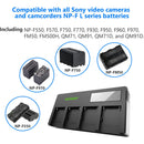 Neewer DP-F970 4-Bay L-Series Battery Charger with LCD