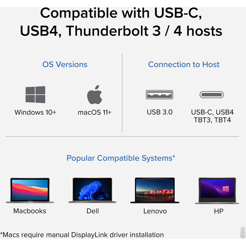 Plugable 7-in-1 USB-C Dual HDMI Mini Docking Station