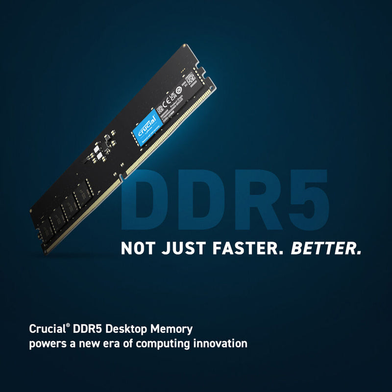 Crucial 32GB Desktop DDR5 5600 MHz UDIMM Memory Kit (2 x 16GB)
