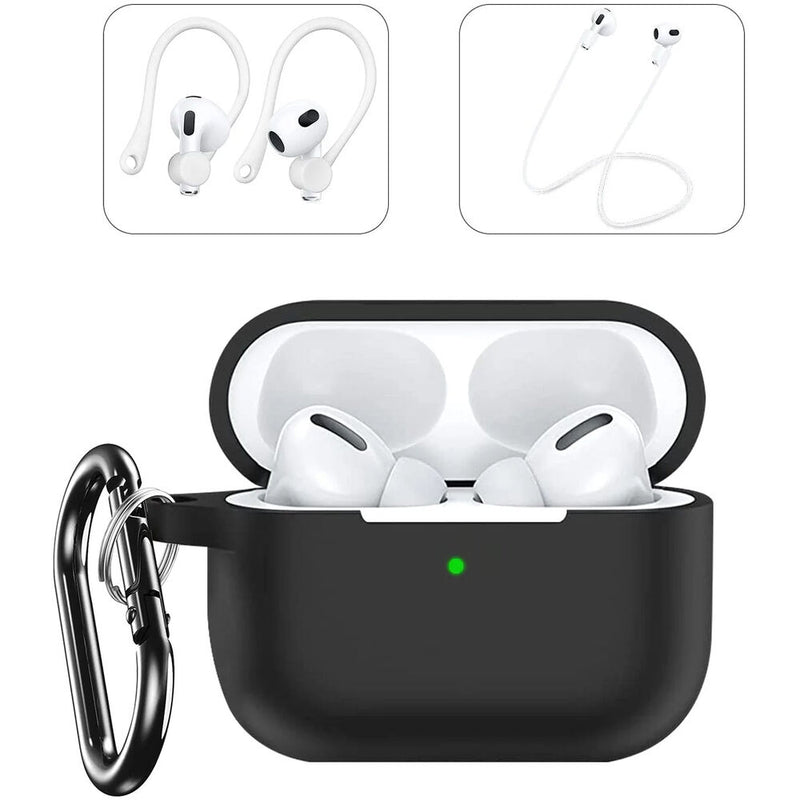 Sahara Case Silicone Case for Apple AirPods Pro 2nd Generation (Black)
