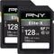 PNY 128GB Elite-X UHS-I SDXC Memory Card (2-Pack)