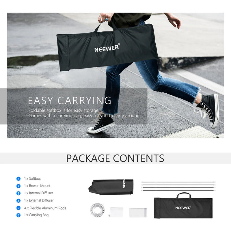 Neewer Rectangular Softbox (23.6 x 35.4")