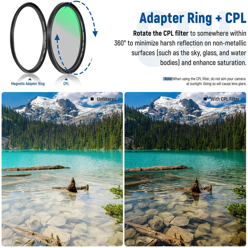 Neewer 5-in-1 Magnetic Lens Filter Kit (67mm)