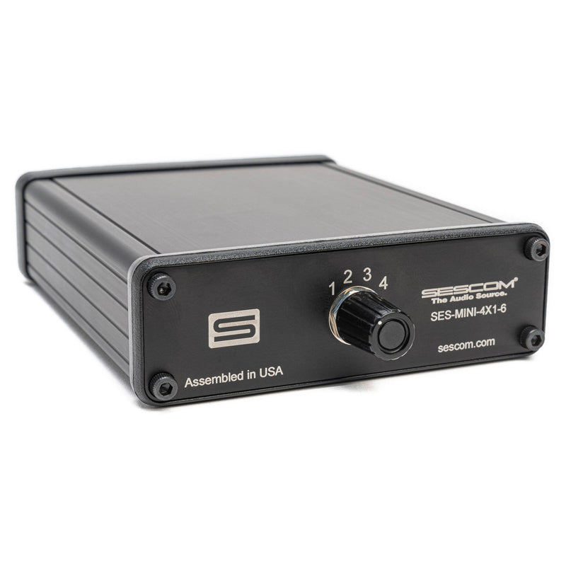 Sescom SES-MINI-4x1-6 3.5mm Passive Audio Signal Splitter