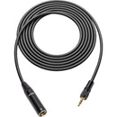 Sescom 3.5mm TRS Locking to 3-Pin Mini XLR Analog Audio Cable (1')
