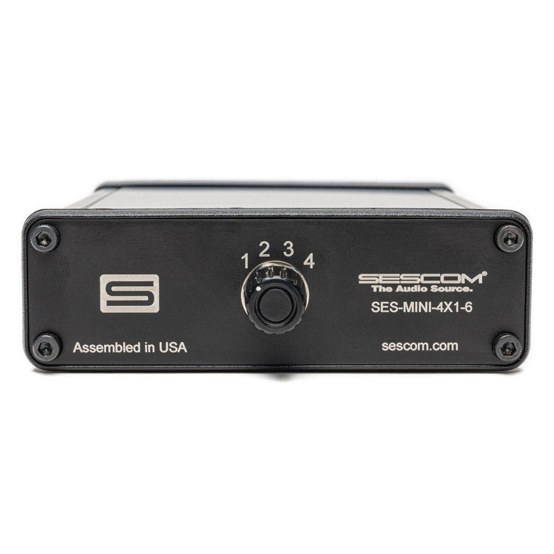 Sescom SES-MINI-4x1-6 3.5mm Passive Audio Signal Splitter