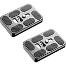 Neewer PU-50 Universal Quick Release Plate without Screw Ring (2-Pack)