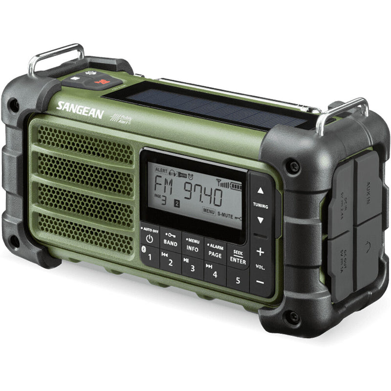 Sangean MMR-99 FCC Outdoor 3-Way Power AM/FM/Bluetooth Radio/Speaker (Forest Green)