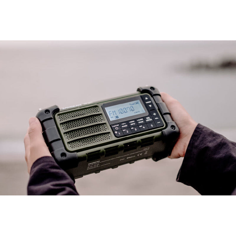 Sangean MMR-99 FCC Outdoor 3-Way Power AM/FM/Bluetooth Radio/Speaker (Forest Green)