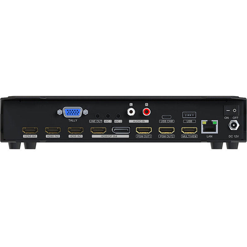 AVMATRIX Micro 4-Channel HDMI & DP Video Switcher with Streaming & Recording