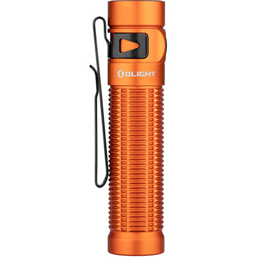 Olight Baton 3 Pro Rechargeable Flashlight with Cool White Beam (Orange)